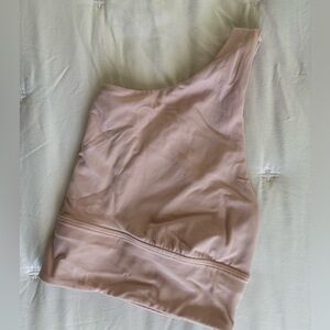 Lululemon Asymmetrical Align Bra in Flush Pink Size 12